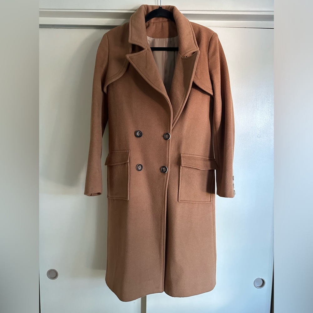 100% Wool Camel Peacoat